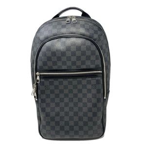 Louis Vuitton Michael Graphite Damier Ébène Canvas Backpack